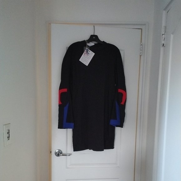 Ruel long-sleeved casual short dress black, size M - Picture 1 of 4